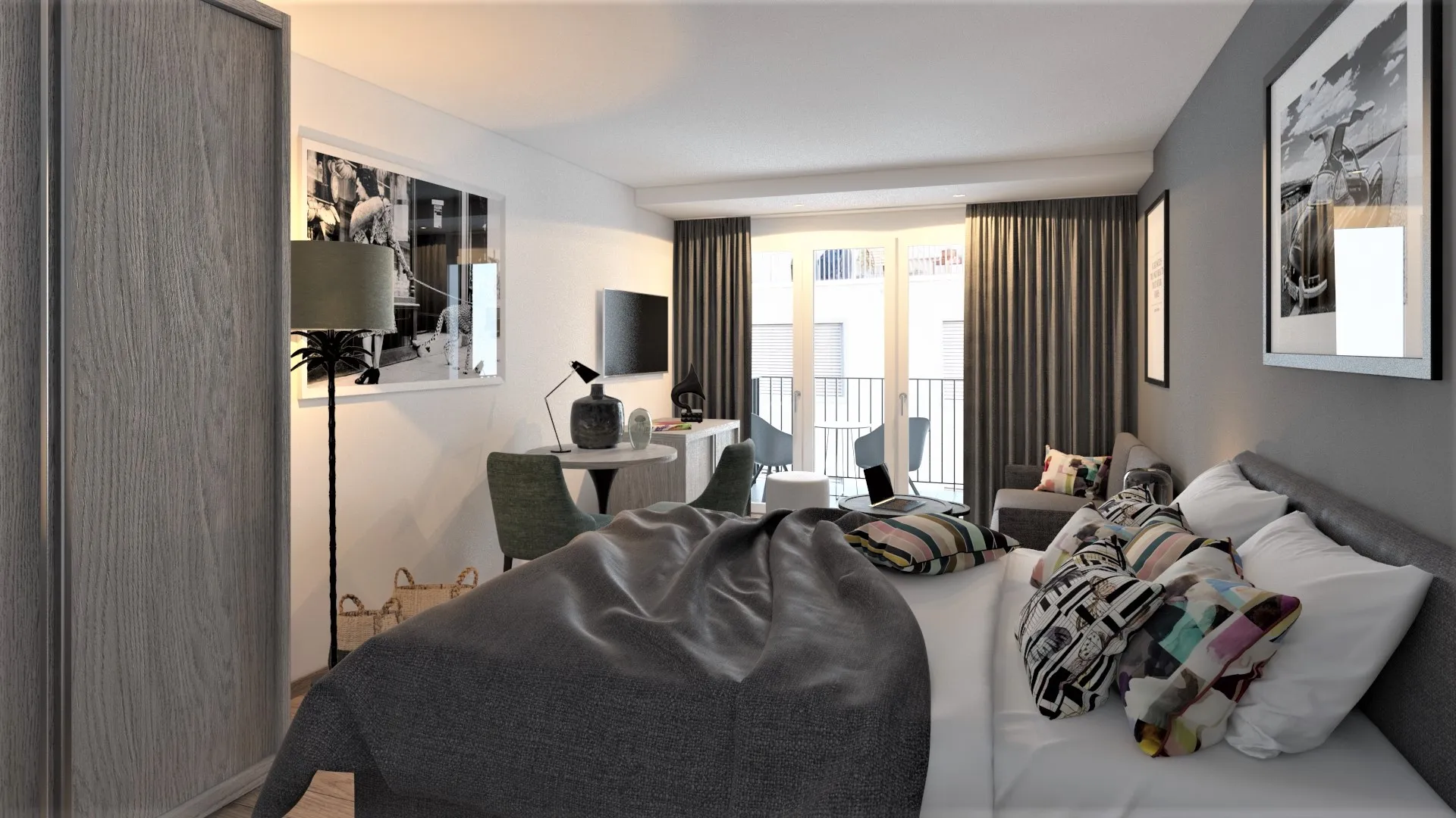 Cosmopolitan Apartments Zurich Seefeld - Baurstrasse 29, 8008, Zurich, Senior Studio Apartment with balcony